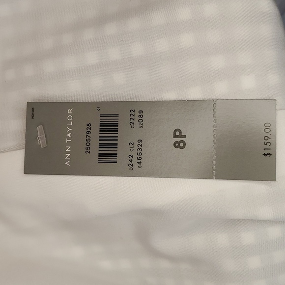 Ann Taylor ❤️NWT❤️ Size 8 Petite Black & White Check Blazer w/ Ruffled Wrists!❤️ - Picture 15 of 17